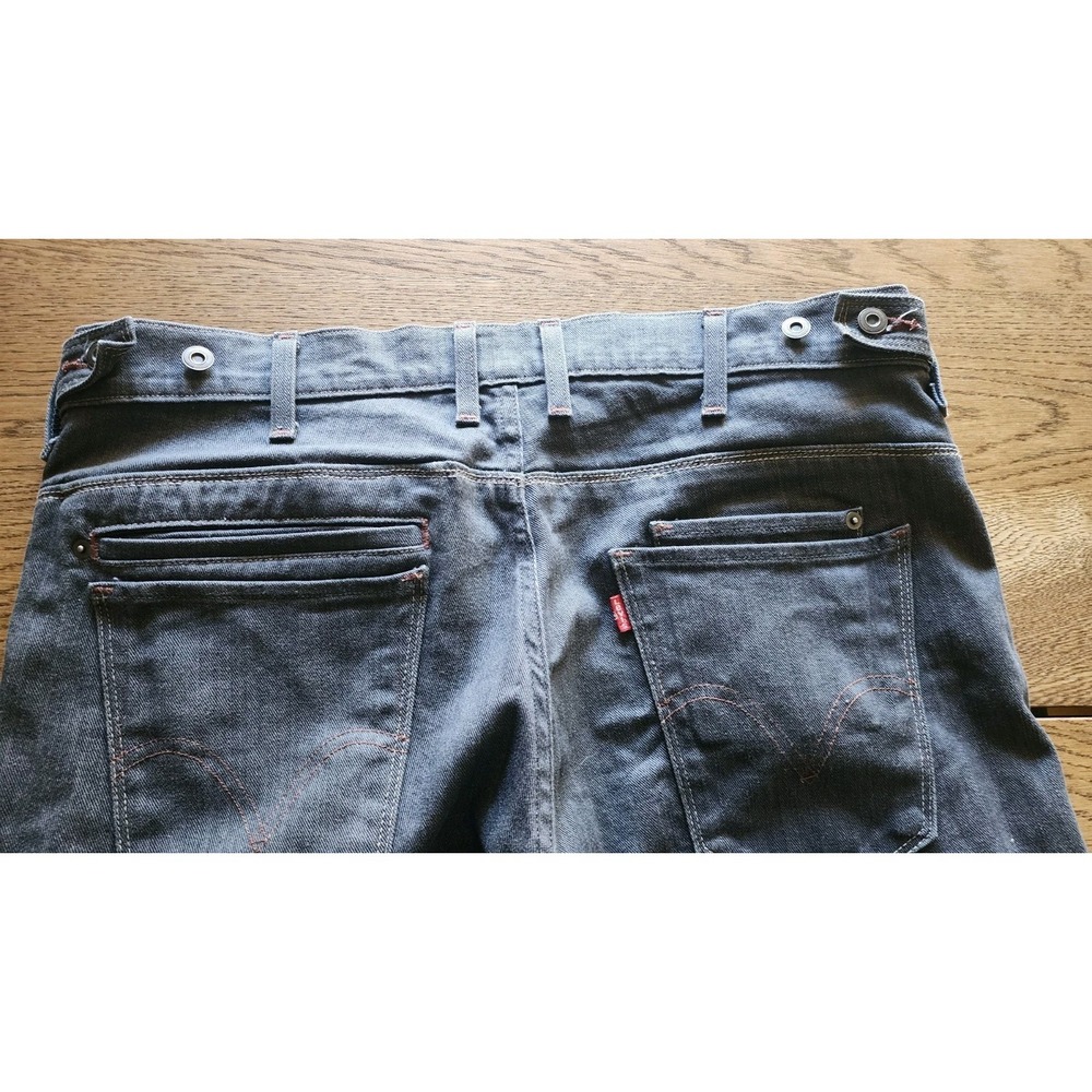 Levi's 511 Slim Fit Denim Jeans Men's 36x29 Black/Grey Slate 9 Pockets A17 - Picture 6 of 13